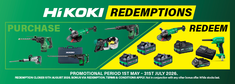 HiKOKI Q2 Redemptions May - July 2026